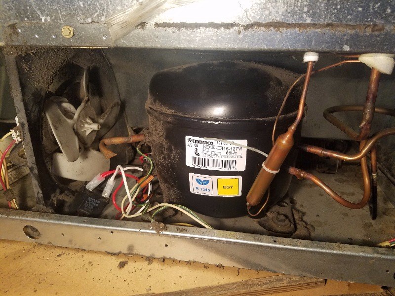 Refrigerator Damage - Dirty fan motor